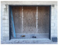 Typical door frame installation