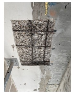 Typical accepted ceiling repair