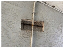 Typical ceiling spall excavation