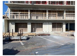 In progress Concrete Masonary Unit installation (Concrete Blocks)