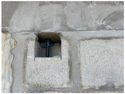 Typical reinforcing steel installation