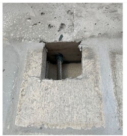 Typical reinforcing steel installation