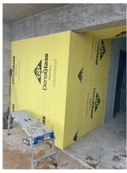 Typical sheathing installation
